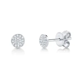 0.07ctw Diamond Pave Stud Earring