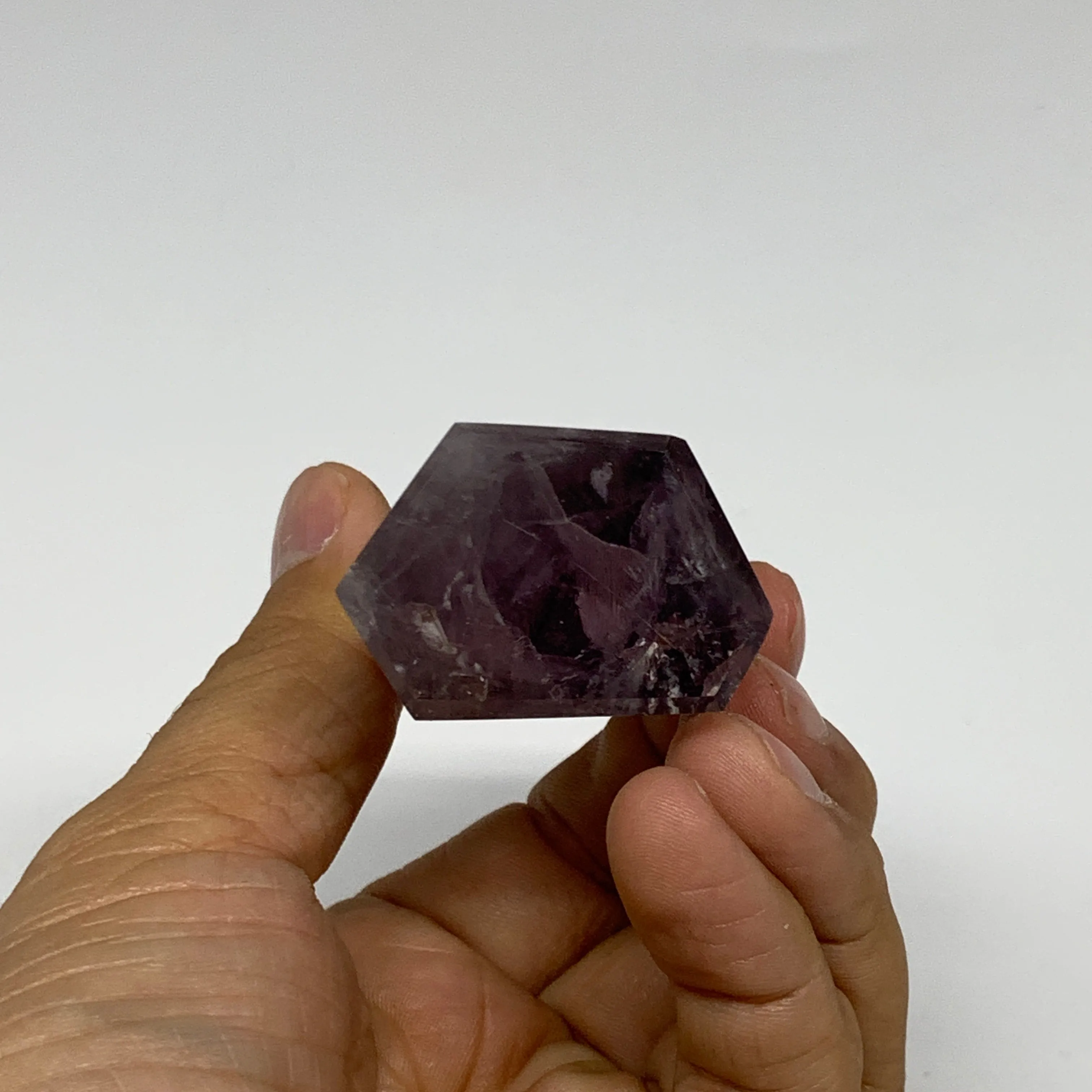 105.7g, 3.7"x1.5"x0.9", Natural Amethyst Tower Point Obelisk @Brazil, B32336