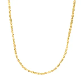 14K Gold 7.0mm Solid Royal Rope Chain
