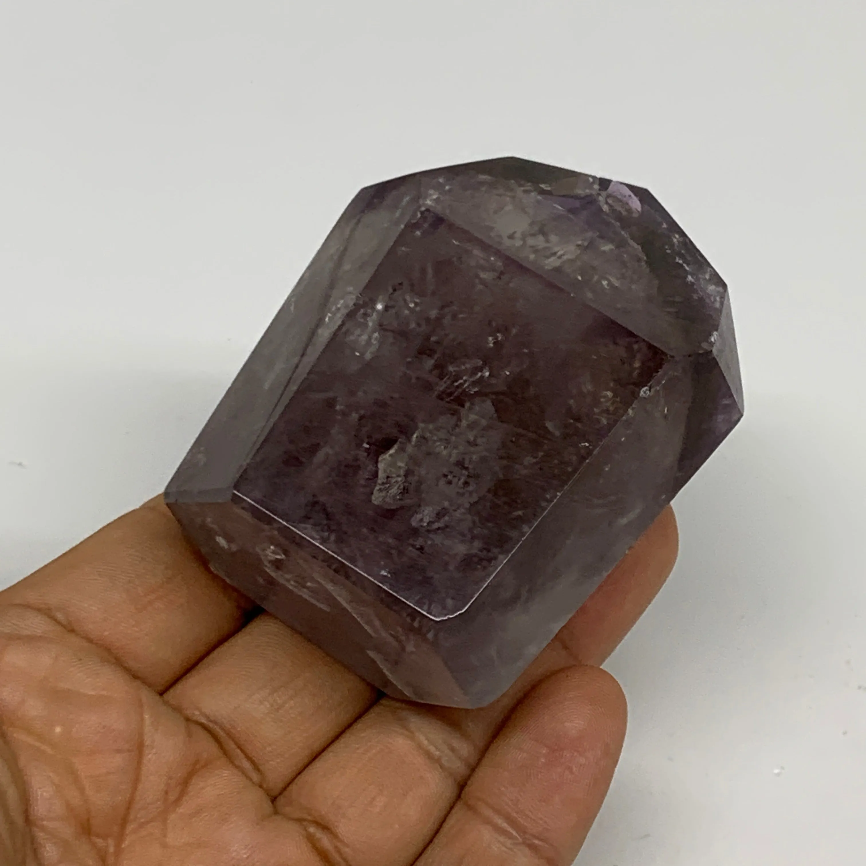 194.3g, 2.8"x2.1"x1.4", Natural Amethyst Tower Point Obelisk @Brazil, B32272