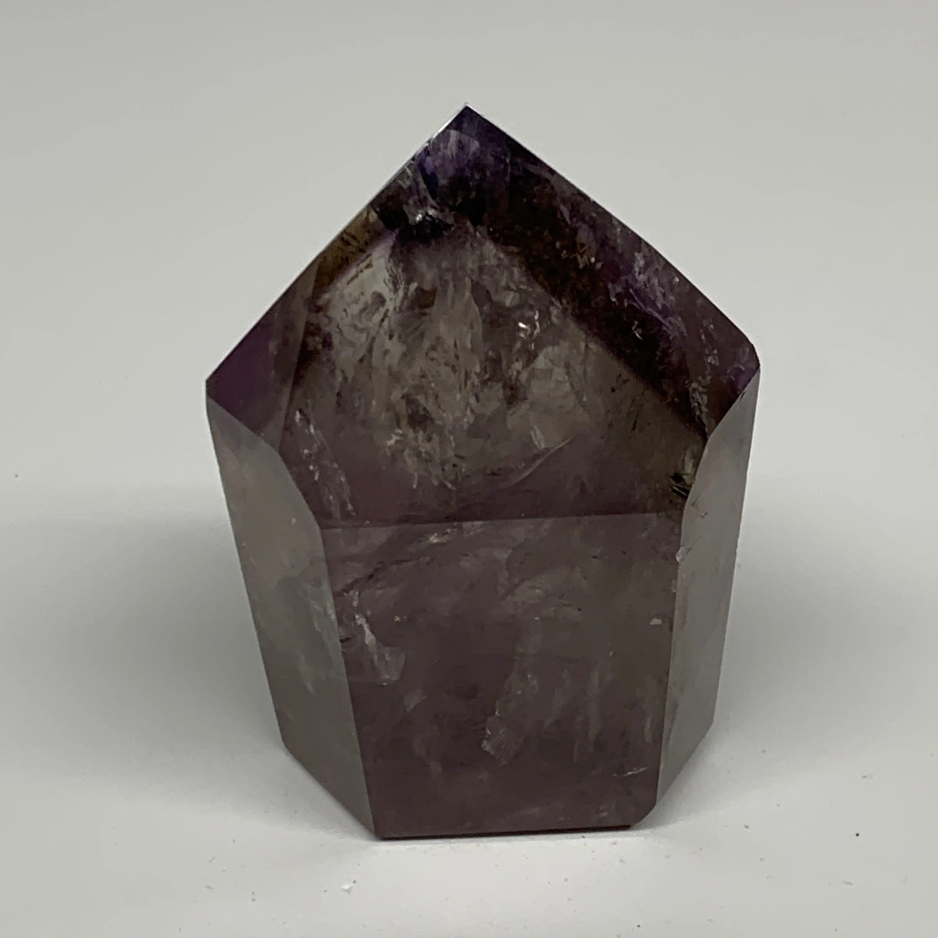 194.3g, 2.8"x2.1"x1.4", Natural Amethyst Tower Point Obelisk @Brazil, B32272