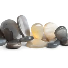 23x16mm Multi Moonstone Plain Pears 9 inch 45 beads