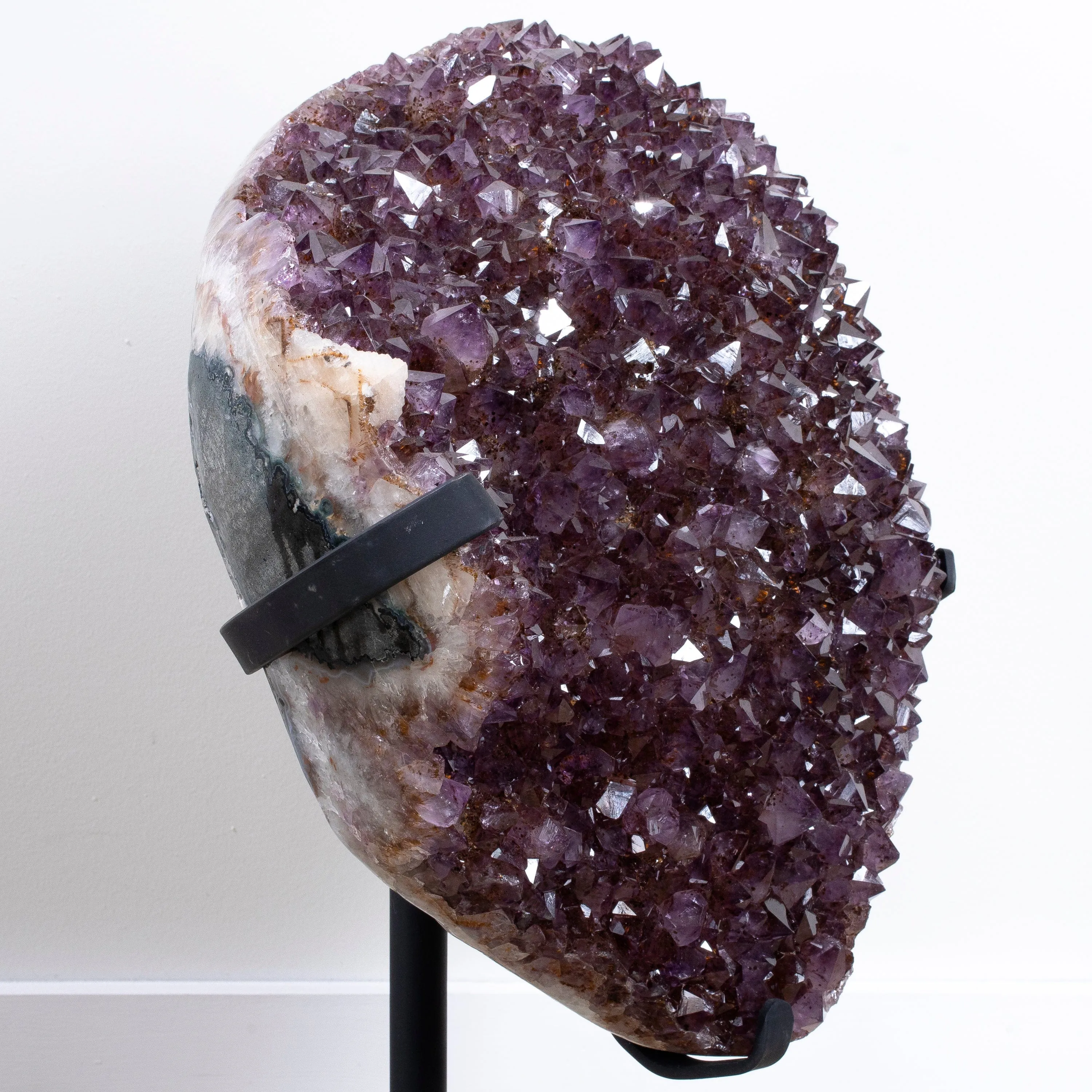 Amethyst Geode from Brazil on Custom Stand- 25" / 49 lbs