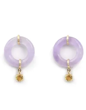 Amethyst Munchkin Drop Earrings