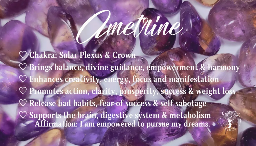 Ametrine Tumble for Action & Empowerment to Pursue Your Dreams