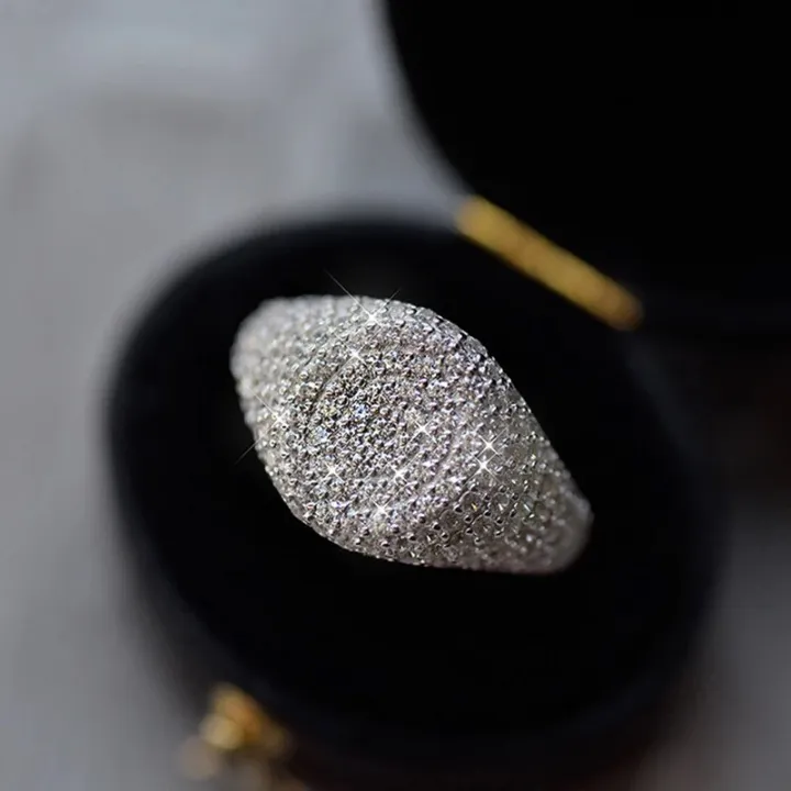 Amora Textured Sterling Silver Cocktail Rings