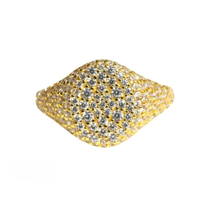 Amora Textured Sterling Silver Cocktail Rings