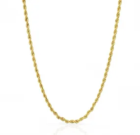 BILLIE THIN GOLD ROPE CHAIN NECKLACE