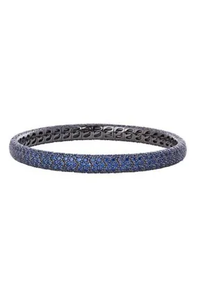 Blue Sapphire Pave Stretch Bracelet