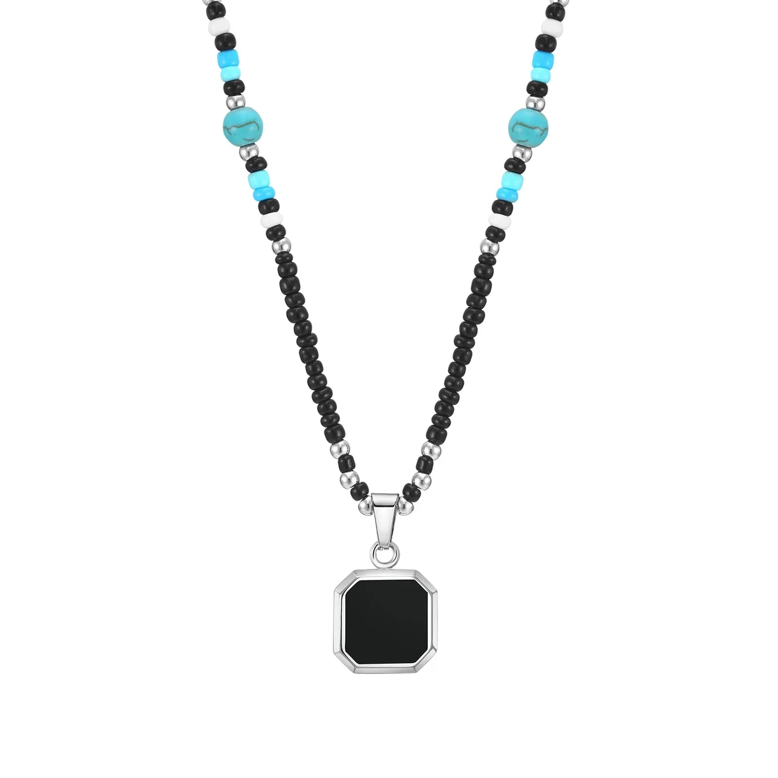 Boho Geometric Pendant Necklaces for Men Boys