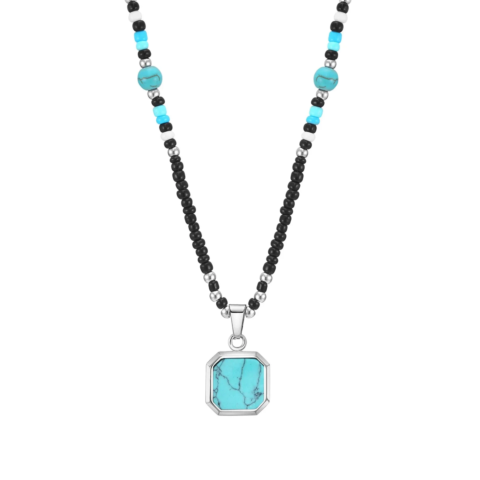 Boho Geometric Pendant Necklaces for Men Boys