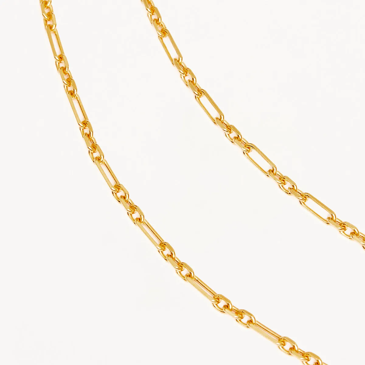 By Charlotte 19" Mixed Link Chain Necklace, Gold
