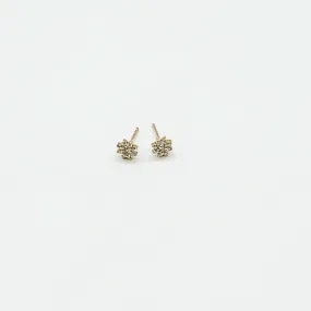 CA 18 Karat Rose Gold and Diamond " Tanzania Violet" Stud Earrings