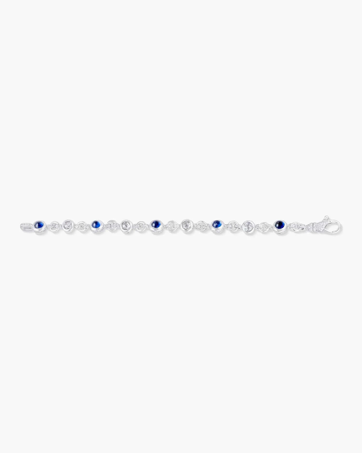 Cabochon Sapphire and Diamond Bracelet