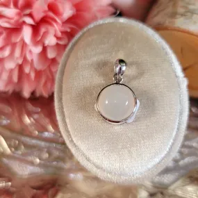 Champagne Moonstone Pendant .925 Sterling Silver for Manifesting, Goddess Energy and New Beginnings