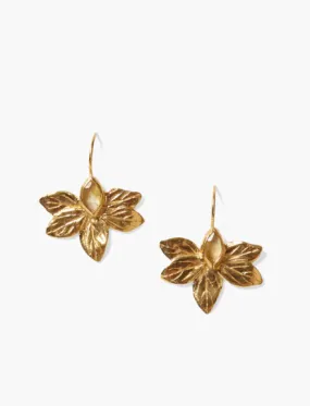 CHAN LUU SYLVIE CITRINE LEAF CLUSTER EARRING
