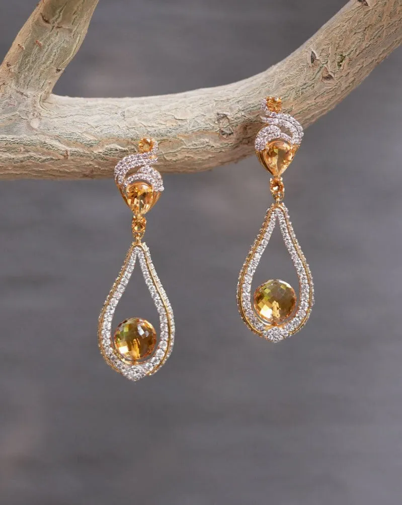 Citrine Drop Earrings