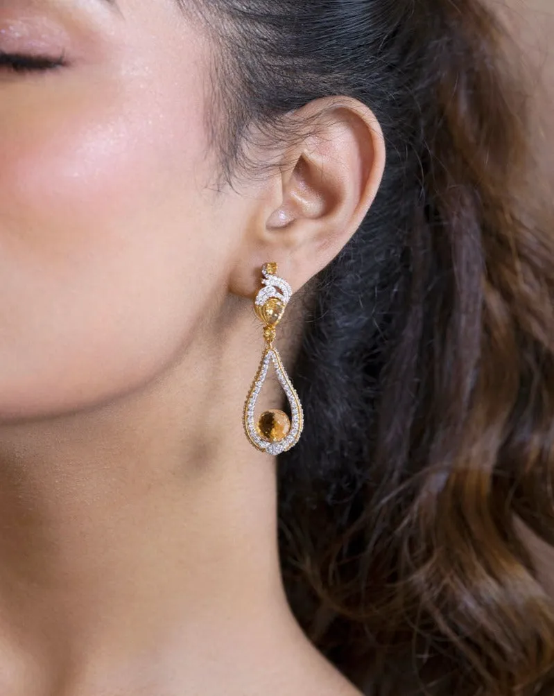Citrine Drop Earrings