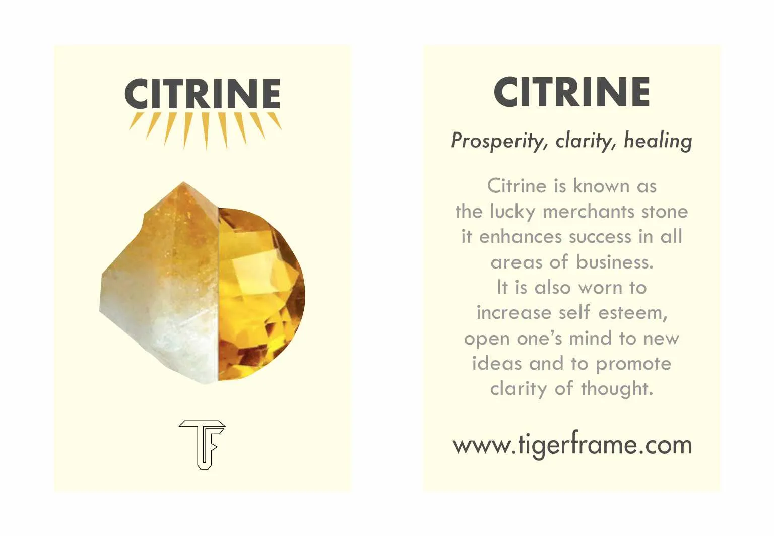 CITRINE TEARDROP TASSEL PULL THROUGH - GOLD