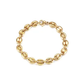 Coffee Bean Chain Bracelet