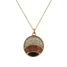 Crushed Gemstone Waves Necklace