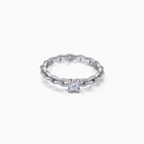 Cubic Zirconia Chain Ring