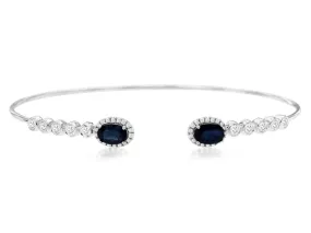 Diamond and Sapphire Bangle