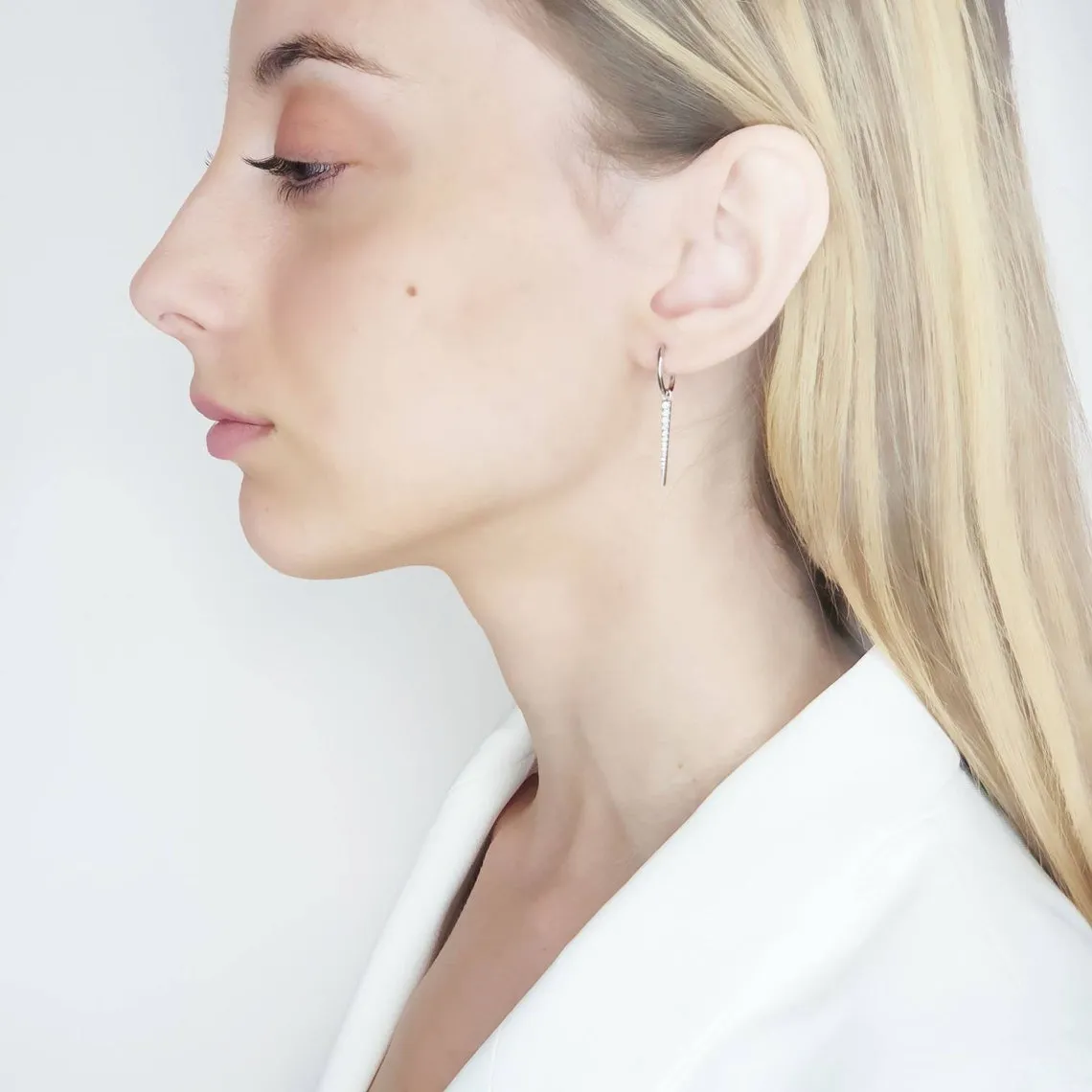 Diamond arrow earrings