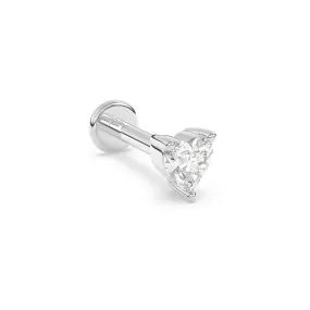 Diamond Heart Shaped Stud