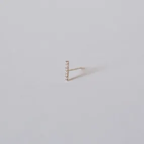 Diamond Sprinkle Stud Earring - Solid 14kt