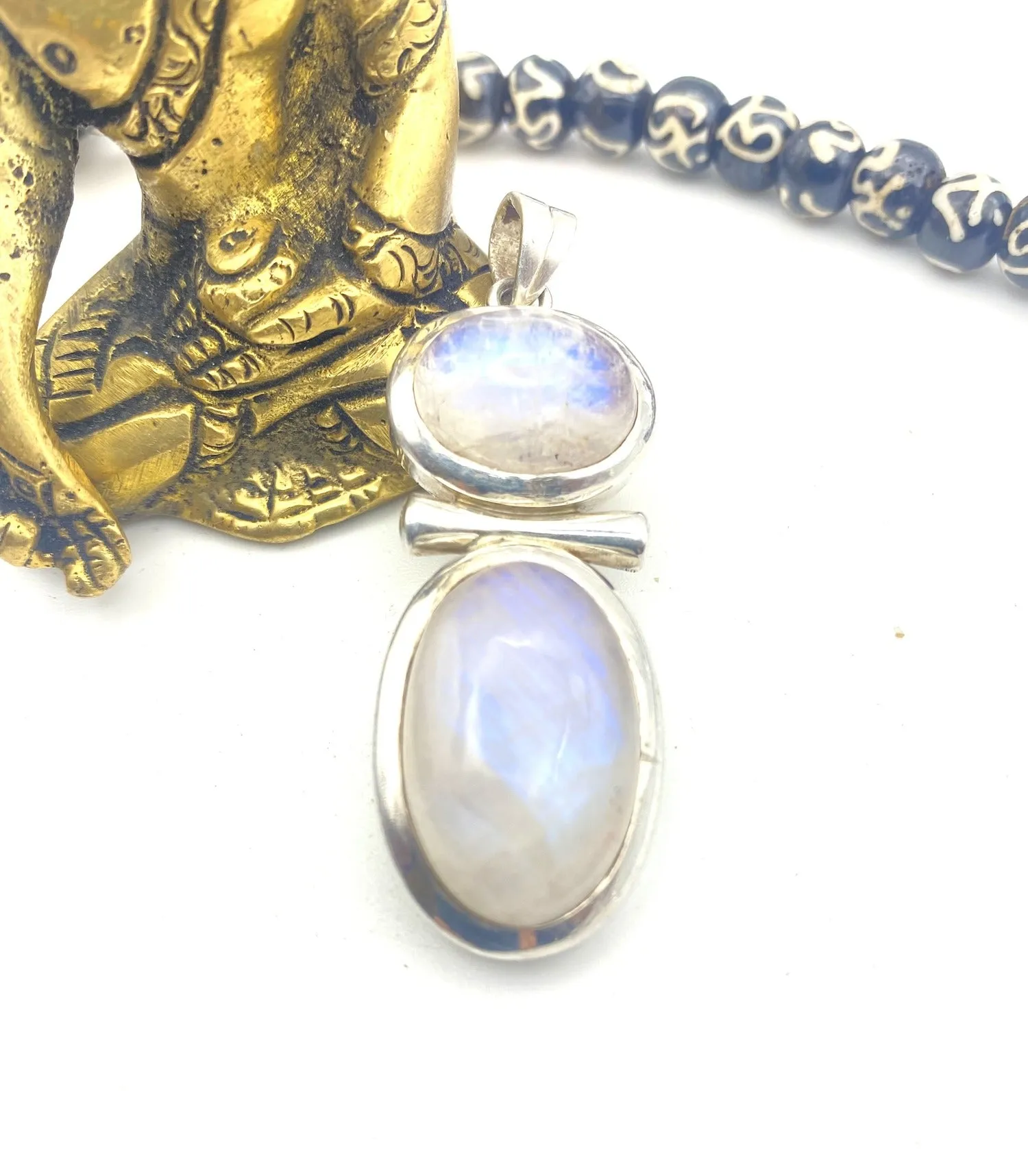 Double Moonstone Pendant