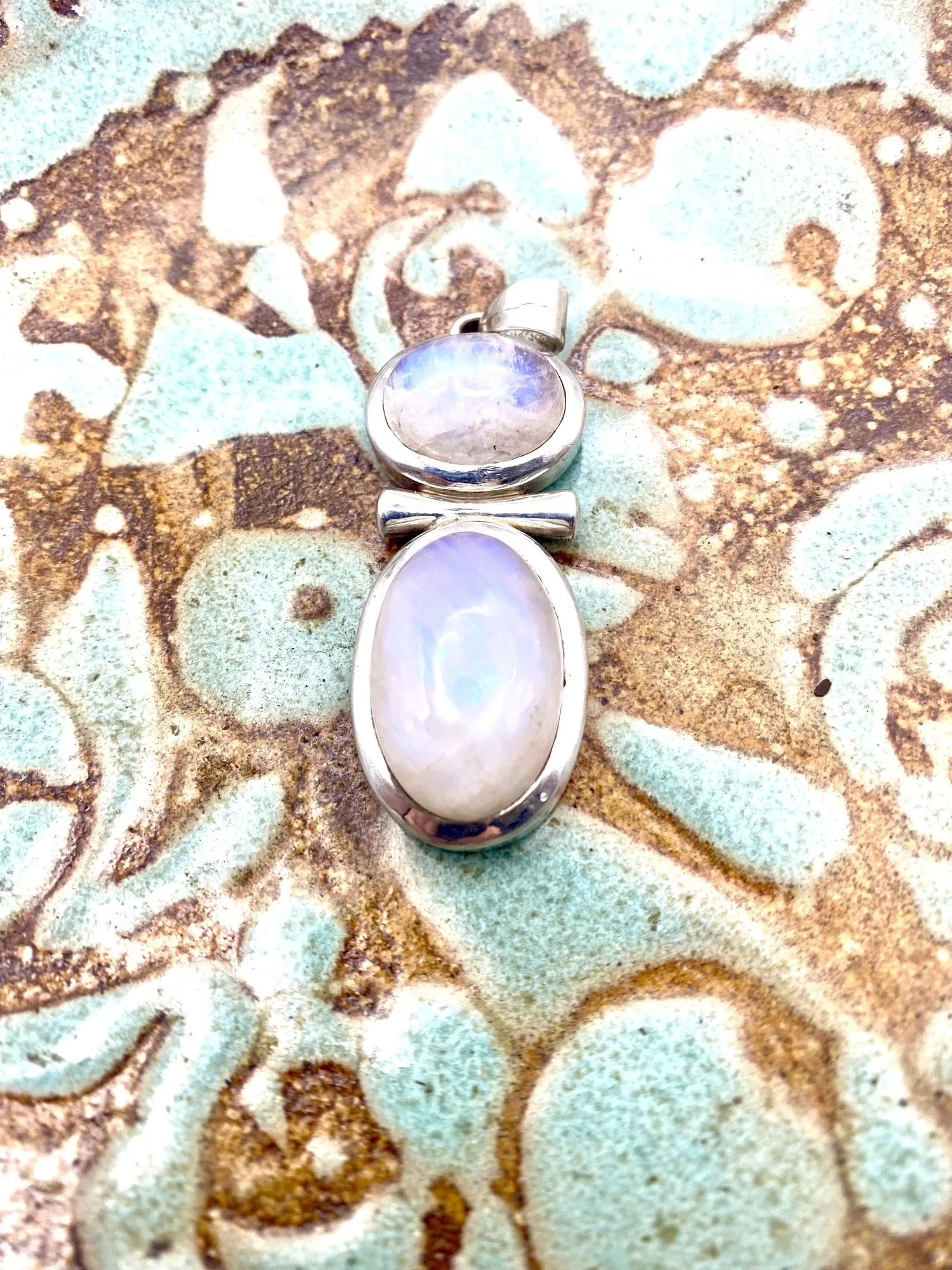 Double Moonstone Pendant