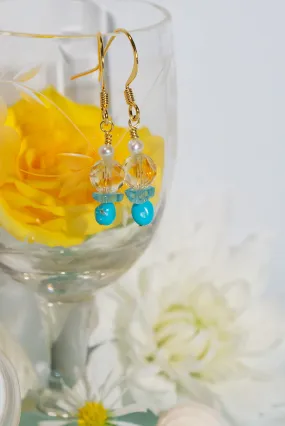 Earrings Gemstone Sun & Sky