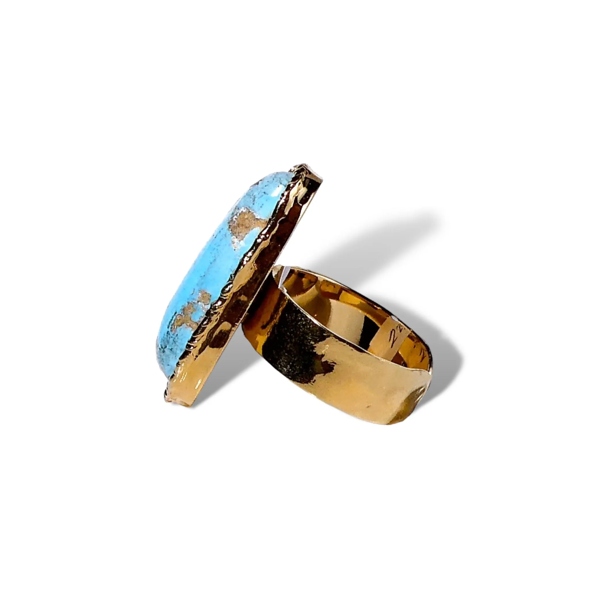 Elongated Oval Turquoise Ring