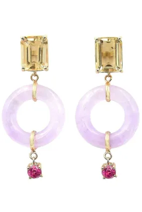 Emerald Cut Munchkin Drops Jelly Earrings