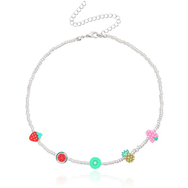 Fashion Colorful Beads Fruit Necklaces for Women