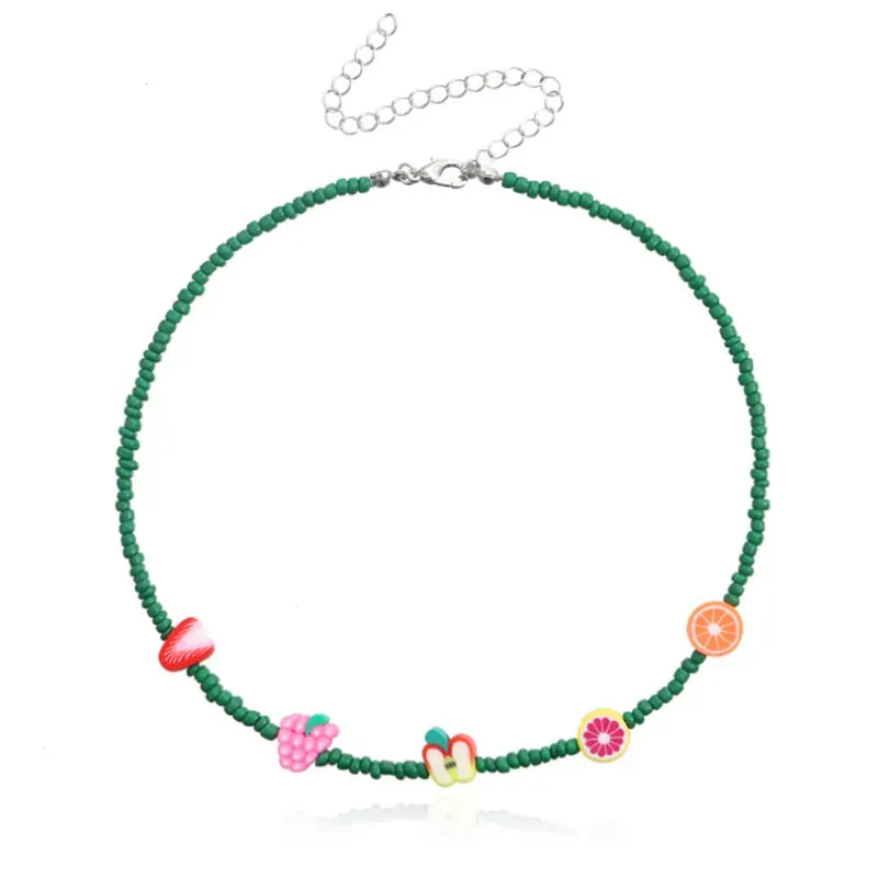 Fashion Colorful Beads Fruit Necklaces for Women