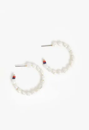 Freshwater Pearl Hoop Earrings