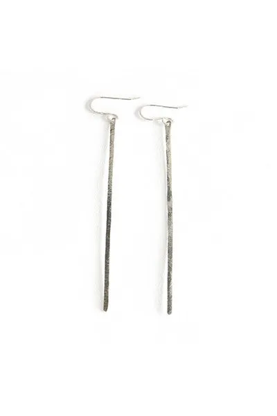 Hammered Bar Earrings