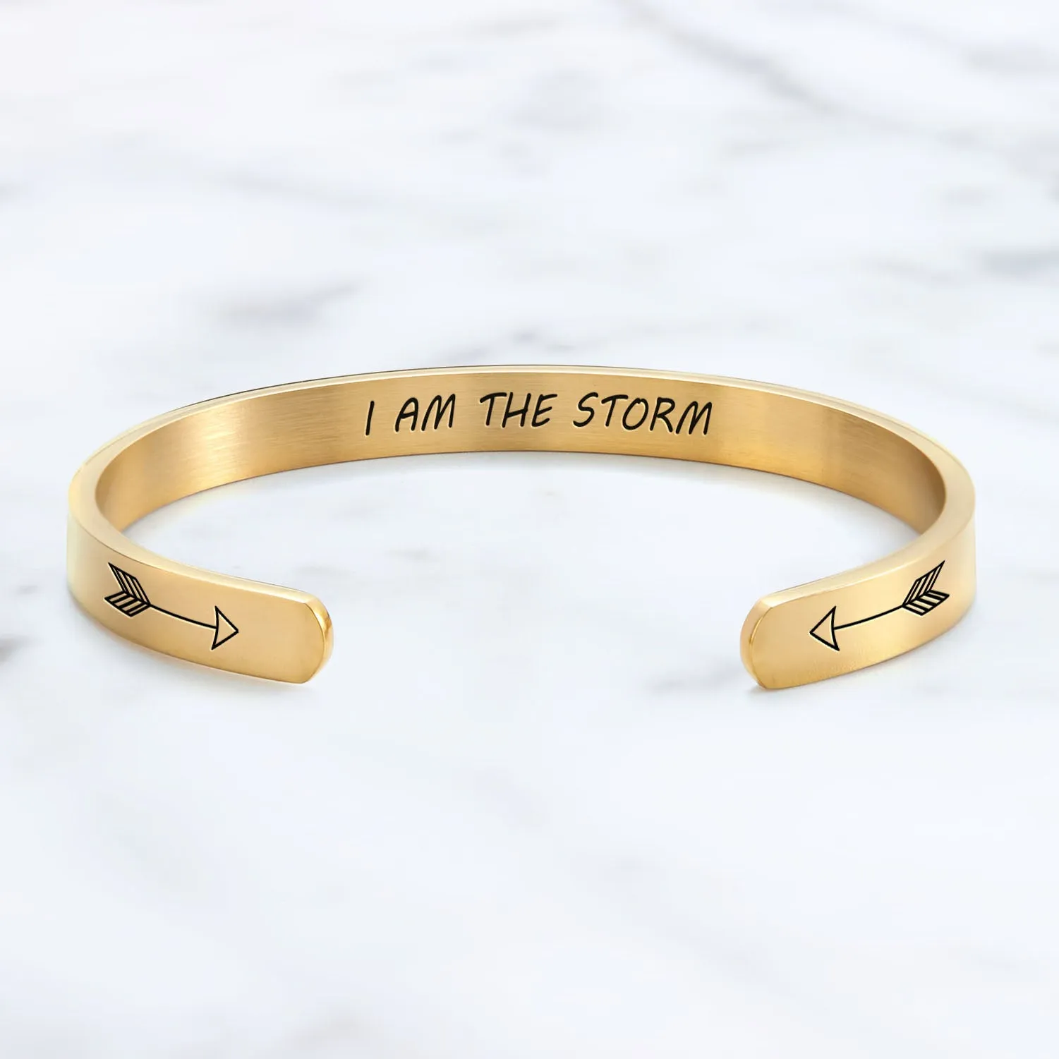 I Am The Storm Personalizable Cuff Bracelet