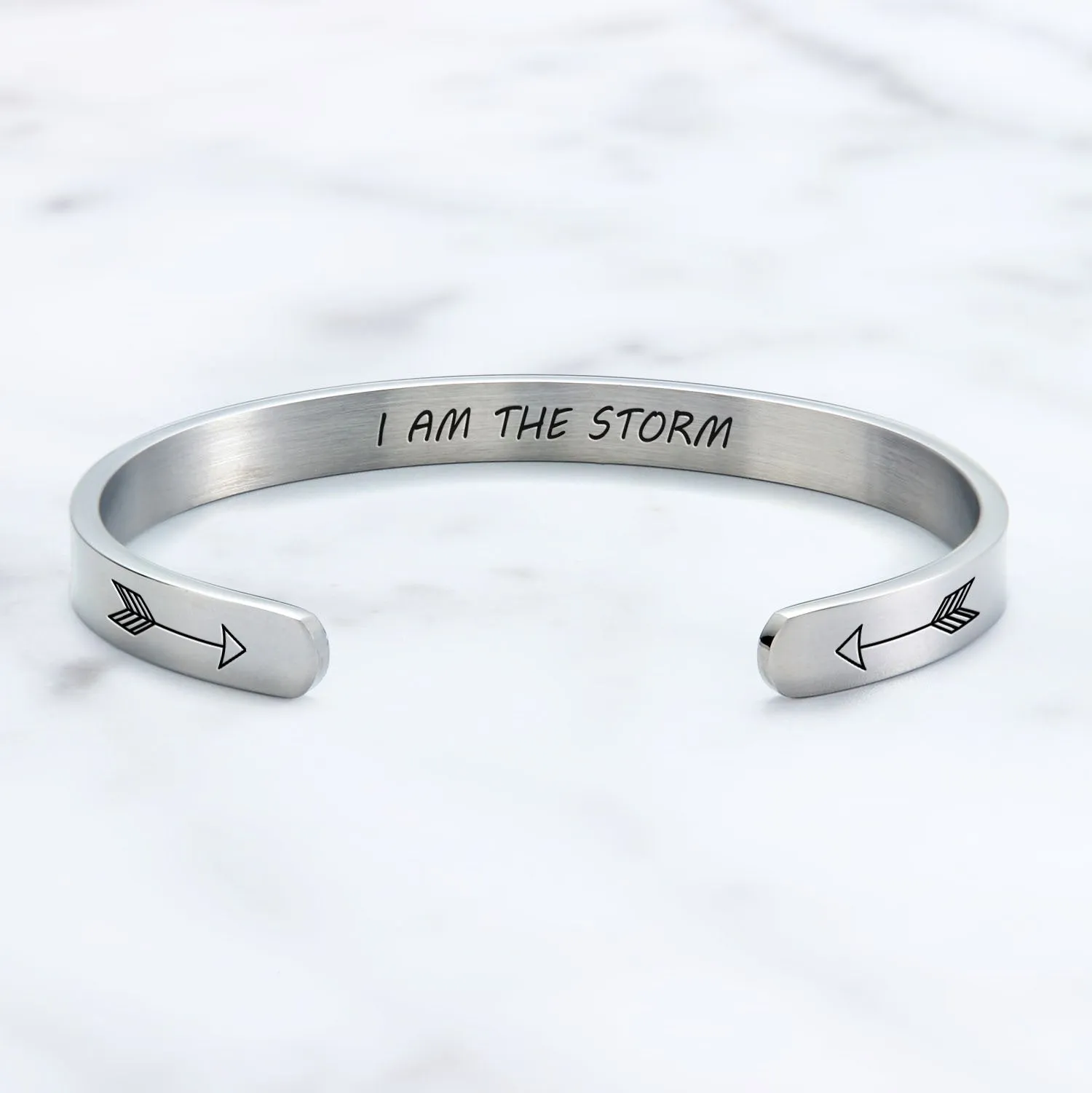 I Am The Storm Personalizable Cuff Bracelet