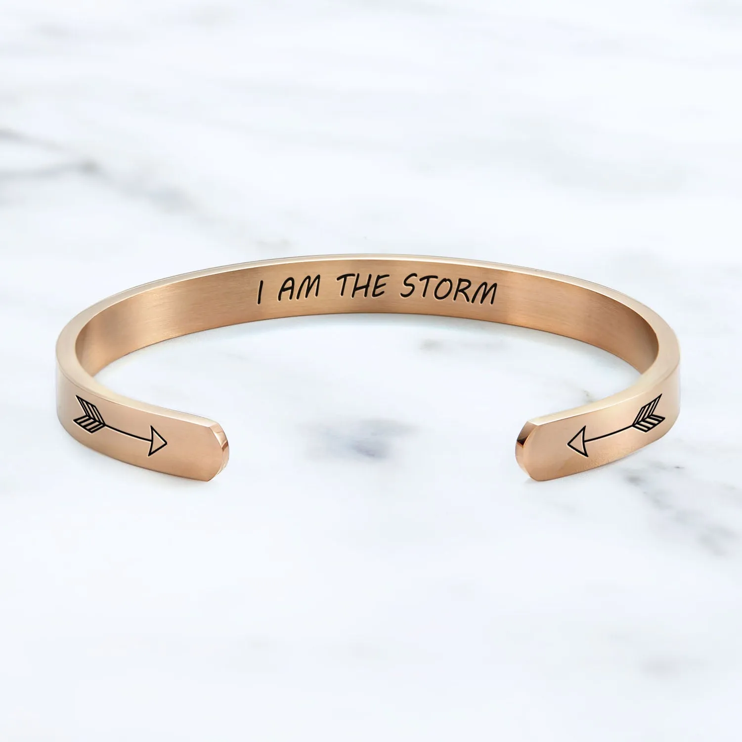 I Am The Storm Personalizable Cuff Bracelet