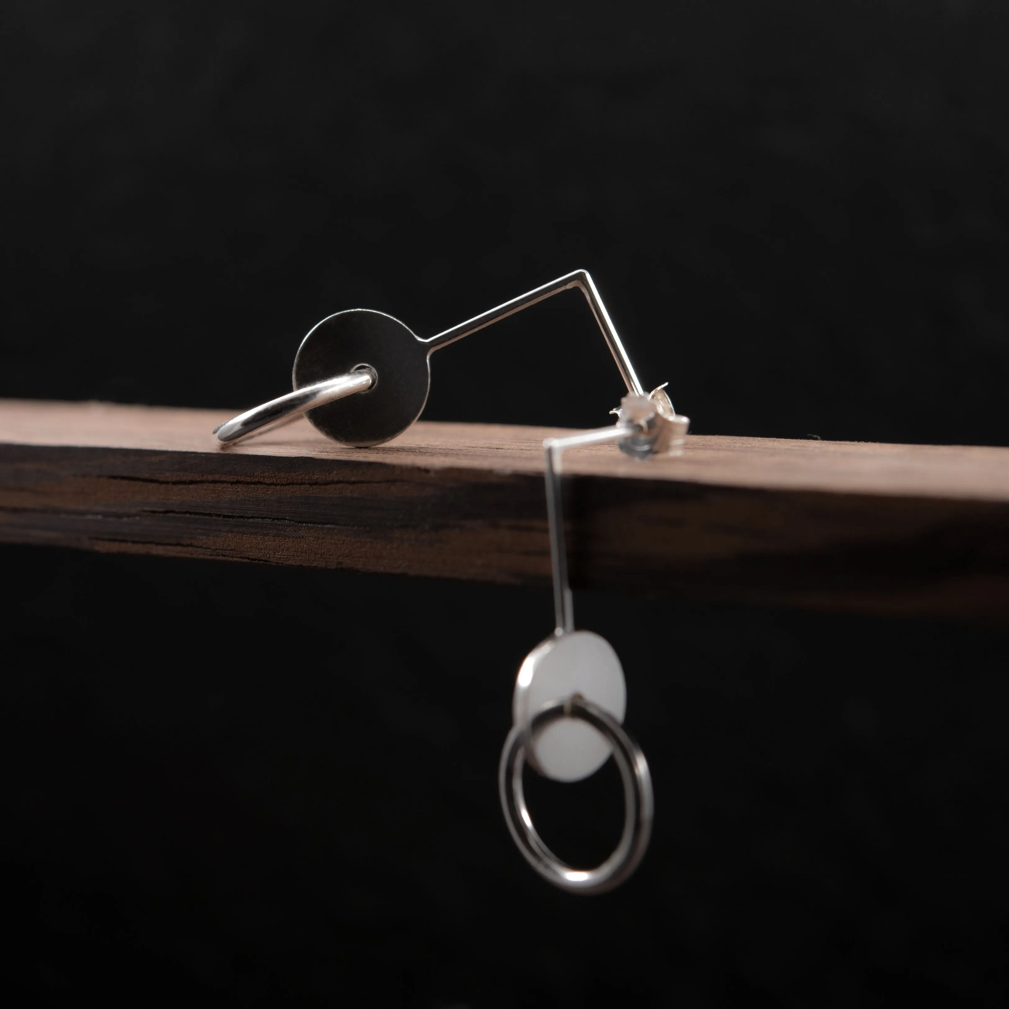 Interlocking circles earrings N°11