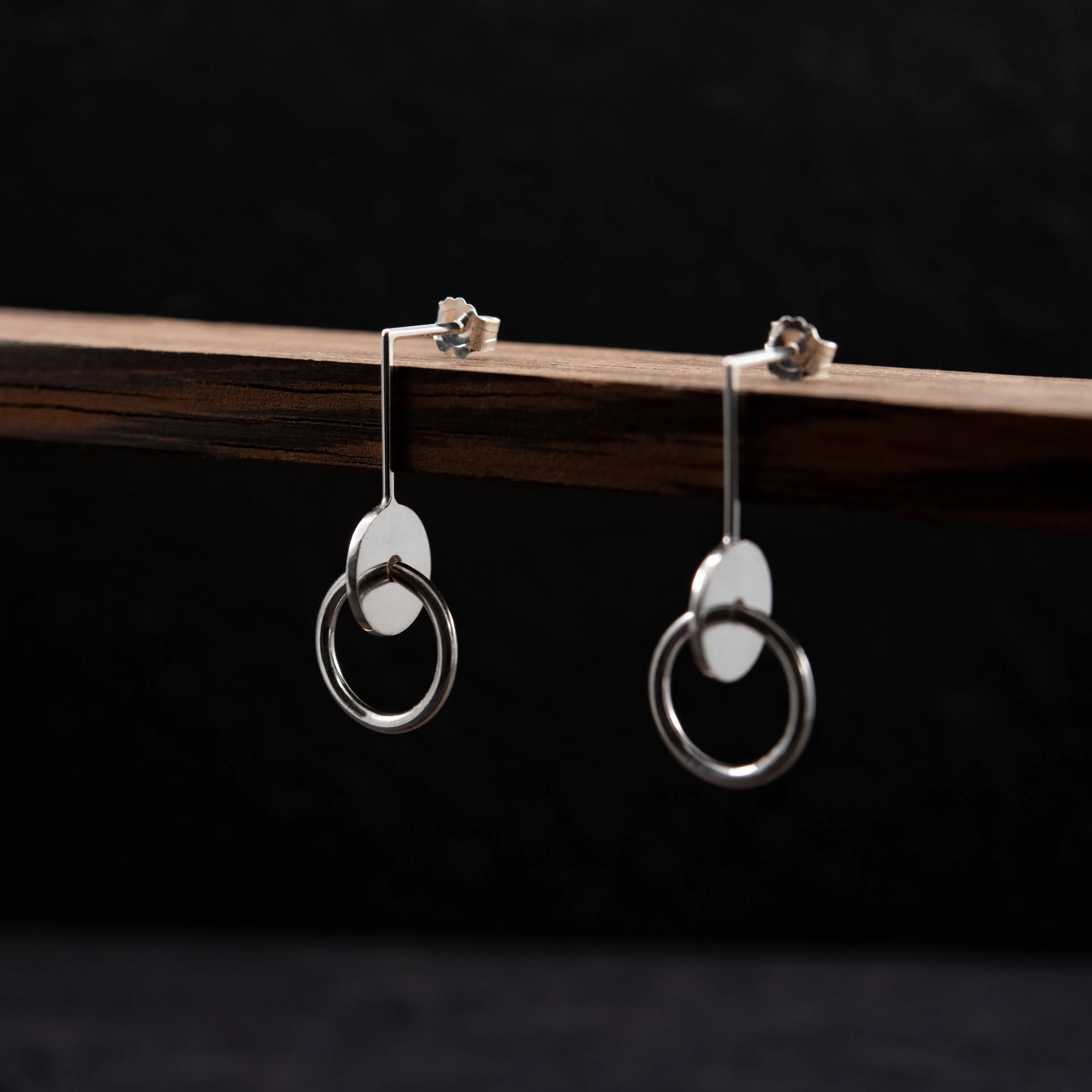 Interlocking circles earrings N°11