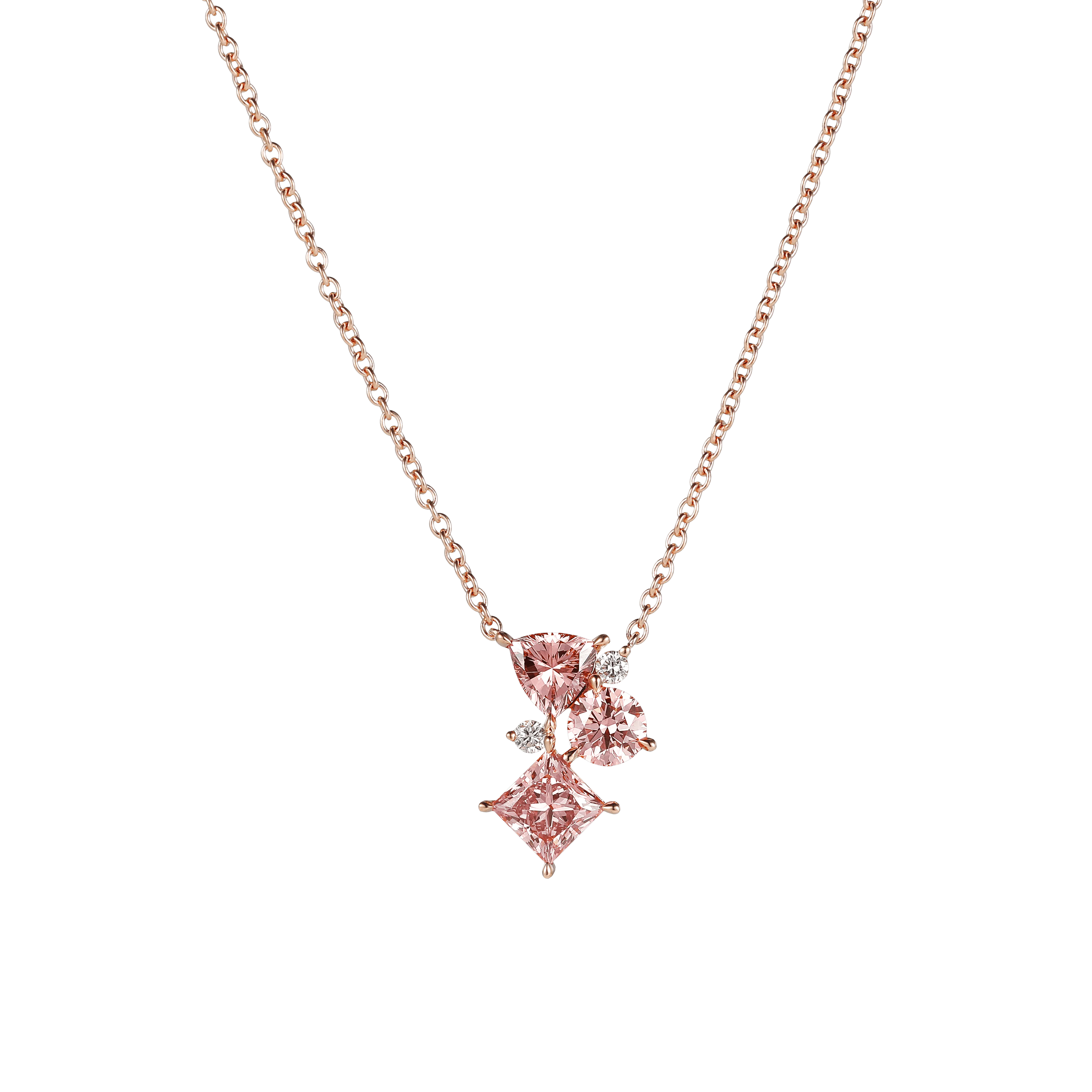 Joyful pink necklace