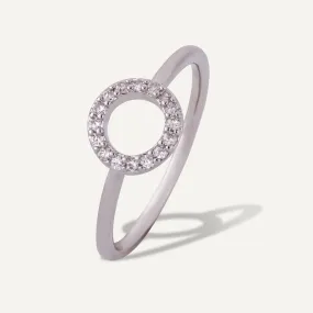 Keira Cubic Zirconia Size 17 Ring In Silver-Tone
