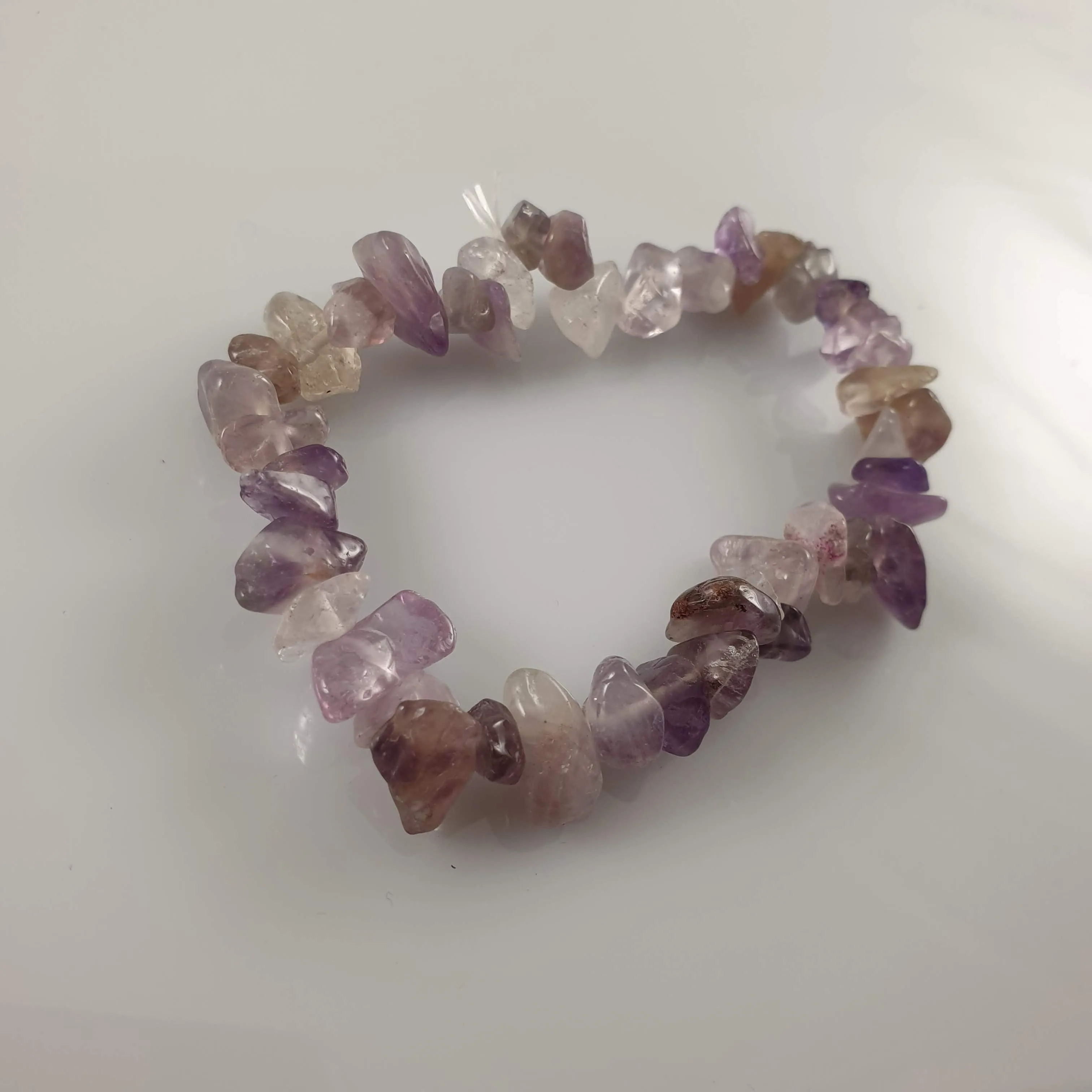 Lavender Amethyst Chip Crystal Bracelet