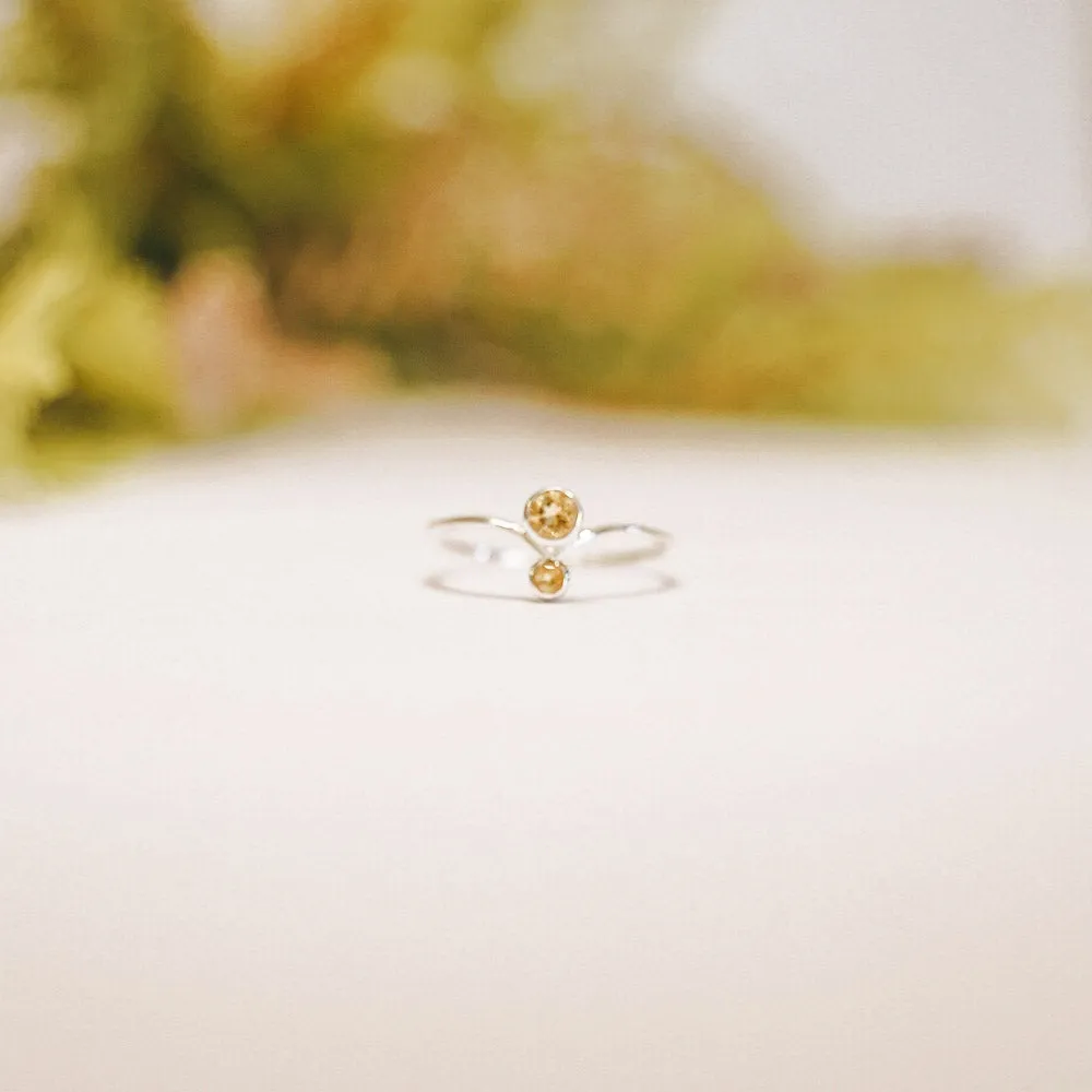 Lia Gemstone Sterling Silver Rings