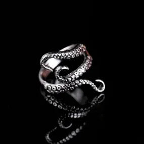 Luxury Octopus Ring Titanium Steel For Women Anniverssary Jewelry