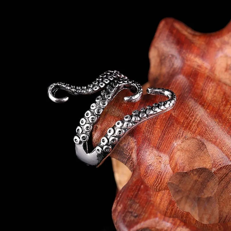 Luxury Octopus Ring Titanium Steel For Women Anniverssary Jewelry